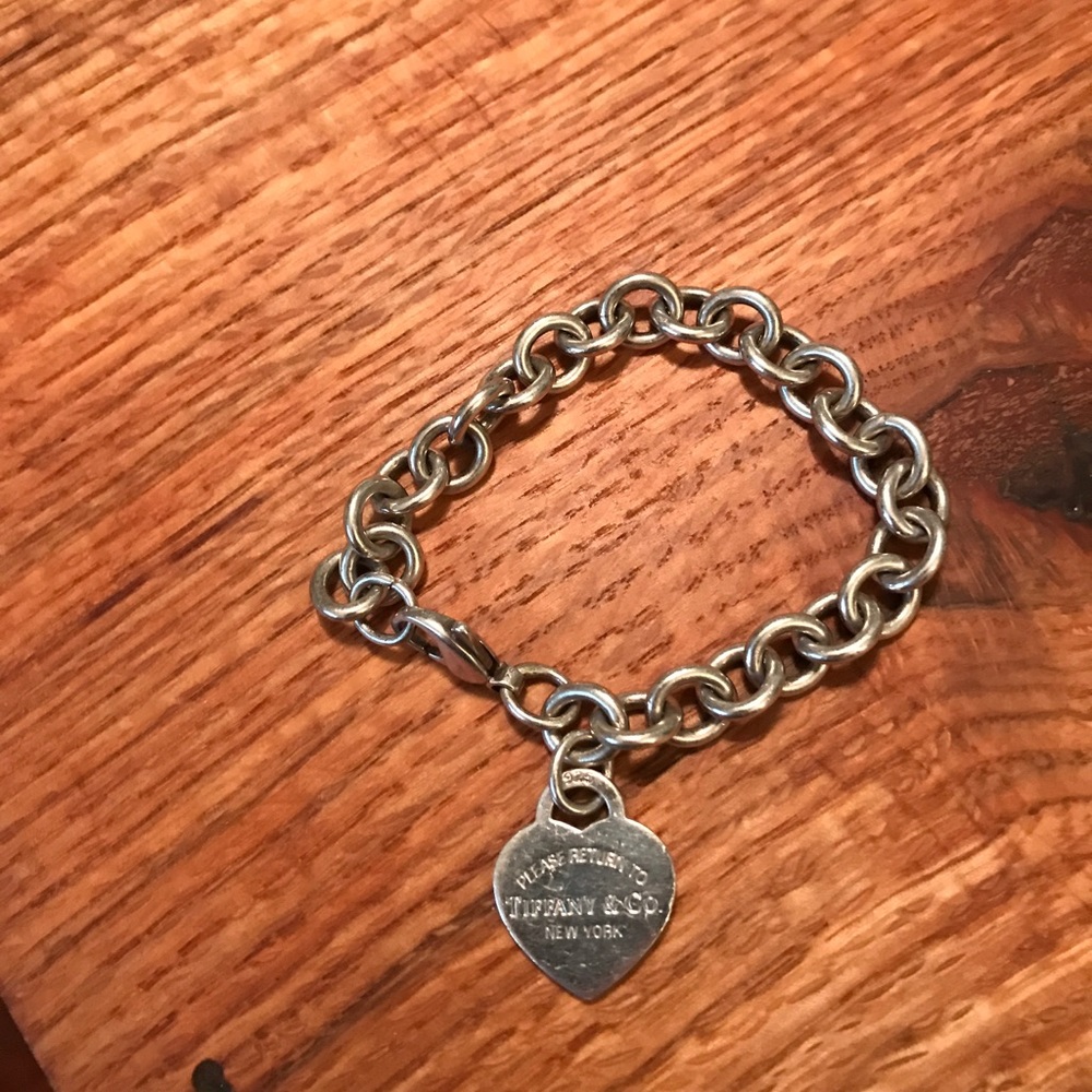 Authentic Tiffany and co heart tag bracelet